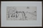 "Landschaftszeichenskizze Silnice do Myslkovice (dt. Strasse nach Myslkovice)" von Josef Kilián auf art24