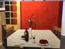 "Stillleben mit roter Wand" by Margot Ressel on art24