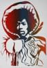 "Jimi Hendrix burning of the midnight lamp" von Hans Binz auf art24