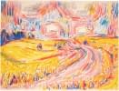 "Ackerfeld und Strasse" von Josef Kilián auf art24