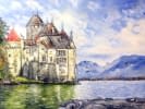 "Château de Chillon (Schloss Chillon)" von Galina auf art24