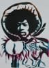 "Jimi Hendrix burning of the midnight lamp" von Hans Binz auf art24