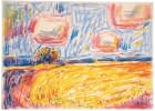 "Landschaft mit Weizenfeld und Wolken" von Josef Kilián auf art24