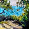 "Blue Coastline" von DK auf art24