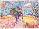 "Landschaft mit Strasse und Bäumen" von Josef Kilián auf art24