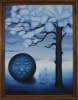 "Winterland mit schlafendem Mond" von Artist Wanted auf art24