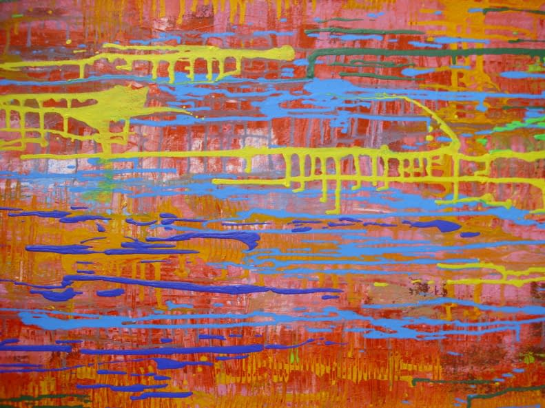 Image 1 of the artwork "Landschaft abstrakt - rot" by Ebba Sakel on art24