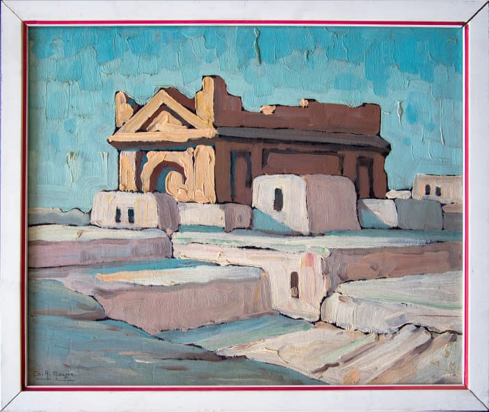 Image 1 of the artwork "Dmeir Syrie Temple romain (dt. römischer Tempel in Dmeir/ Ad-Dumair Syrien)" by Ch. A. Mangin on art24