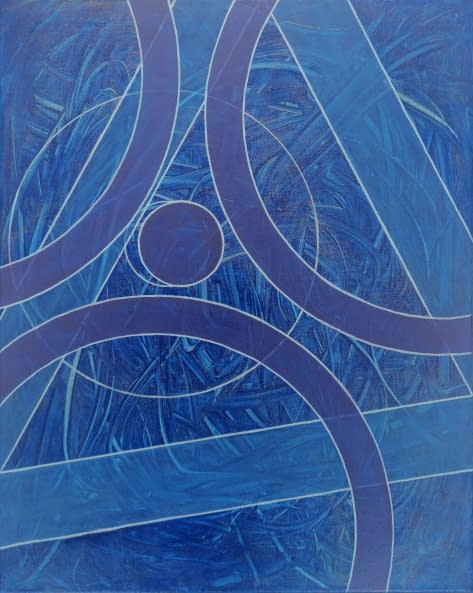 Photo 1 de l'œuvre "geometrie trifft chaos" par frohekunst sur art24