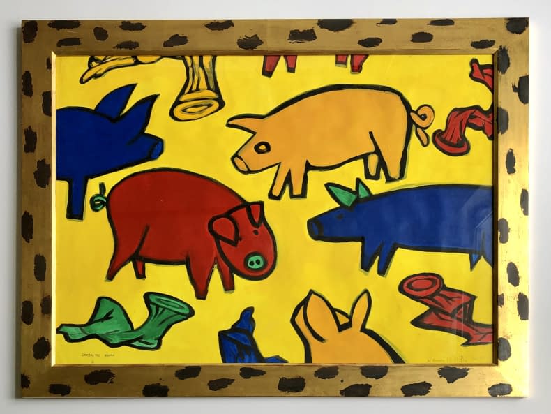 Image 1 of the artwork "Verliebtes Schwein/ Szerelmes Disznó (Zella- Mehlis)" by István efZámbó on art24