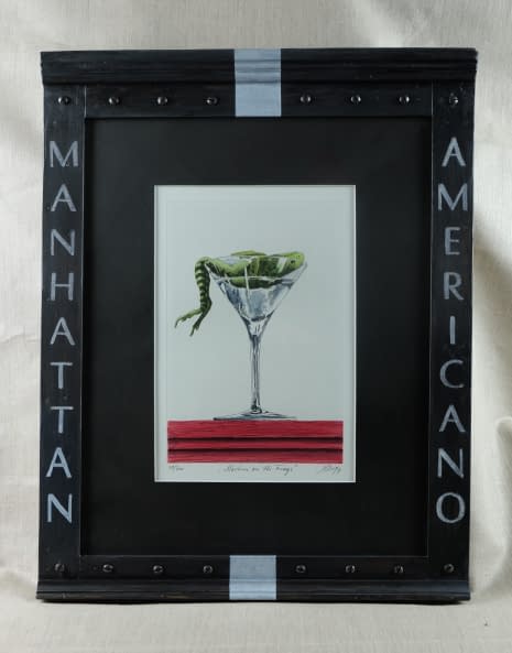 Image 1 of the artwork "Martini on the frogs" by Ralf Lürig - LürigArt on art24