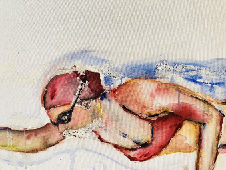 Image 1 of the artwork "I swimm across" by Katarina Babska Malikova on art24
