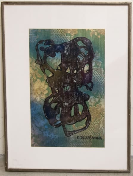 Foto 1 des Kunstwerks "Komposition auf Tapete" von Ettore Della Savina auf art24