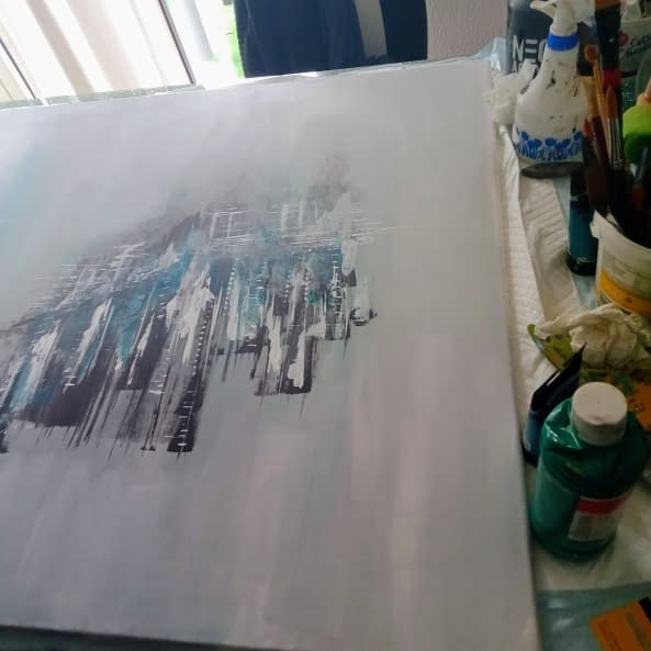 Photo 1 de l'œuvre "Schwebende Stadt" par D.Rei sur art24