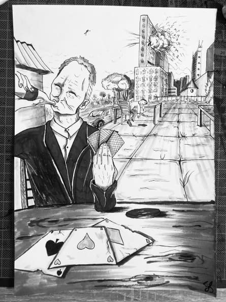 Image 1 of the artwork "Kartenspiel" by Māku hashi on art24