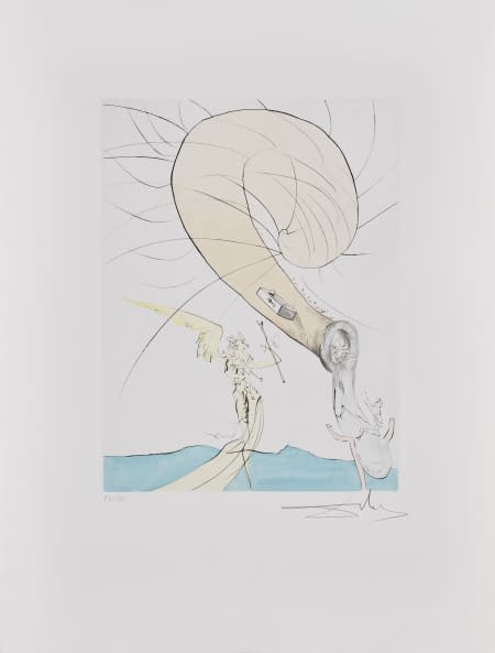 Photo 1 de l'œuvre "Freud a Tête d'Escargot" par Salvador Dalí sur art24