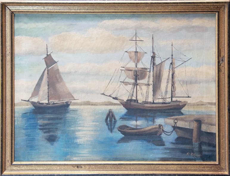 Foto 1 des Kunstwerks "Ohne Titel (Zwei Segelschiffe)" von Artist Wanted auf art24