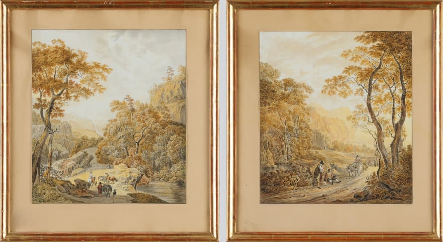 Image 1 of the artwork "Paar südliche Landschaften" by Peter Birmann on art24