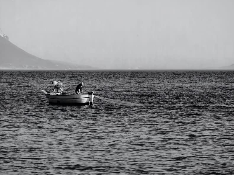 Image 1 of the artwork "le vieil homme et la mer , Sardaigne" by Sylvain Blanchoud on art24