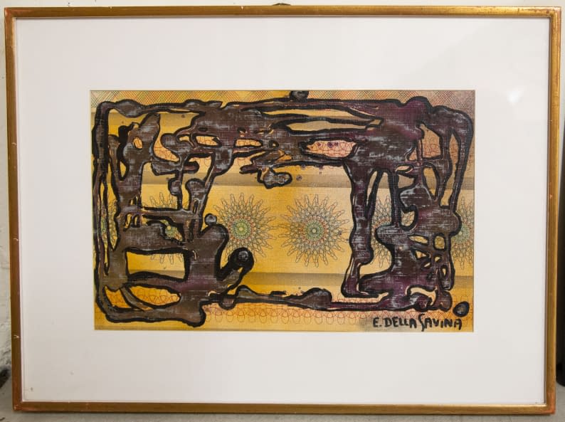 Foto 1 des Kunstwerks "Komposition auf Tapete" von Ettore Della Savina auf art24