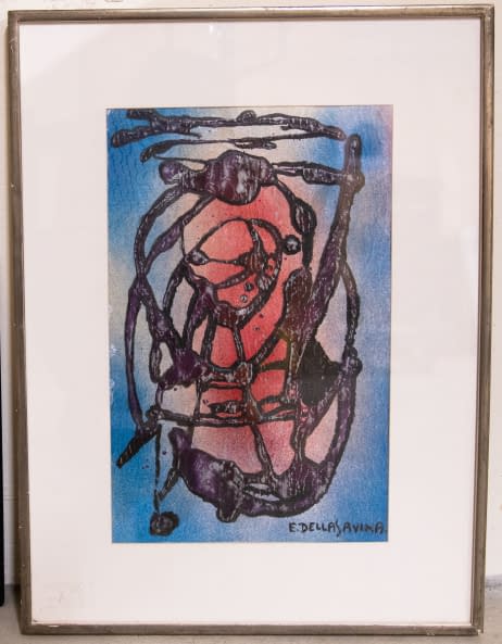 Image 1 of the artwork "Komposition auf Tapete" by Ettore Della Savina on art24