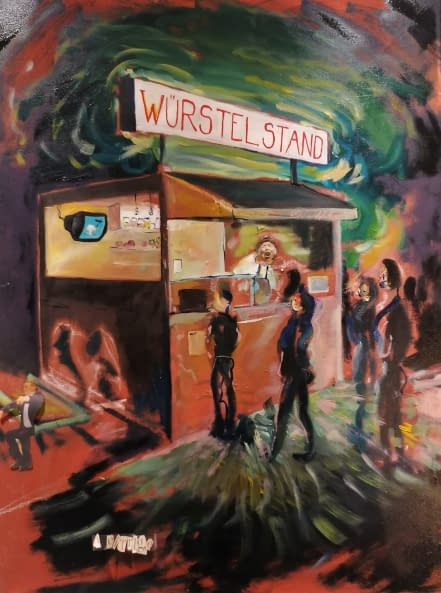 Foto 1 des Kunstwerks "Apocaliptyc Würstelstand" von Judit Flamich auf art24