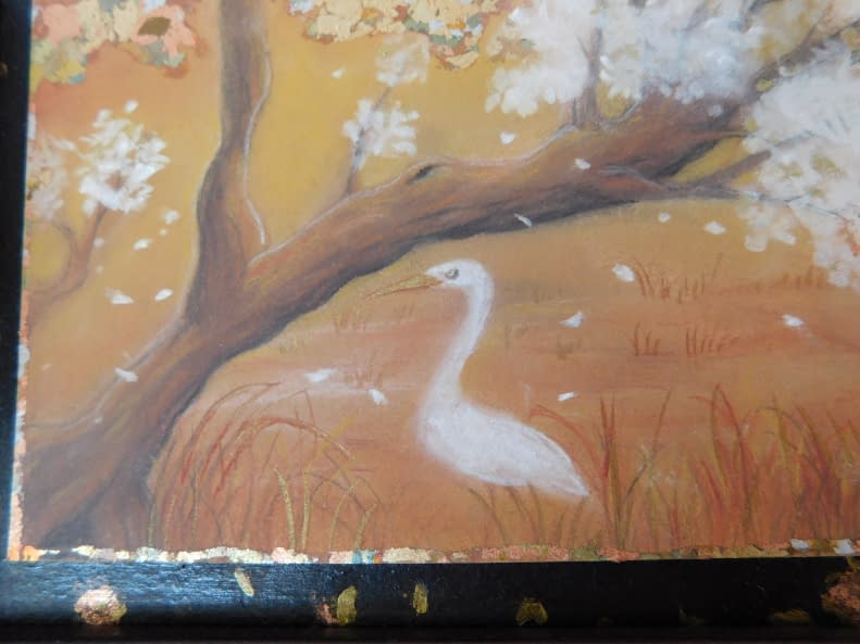 Image 1 of the artwork "White herons in the savannah" by Yasmin C. on art24