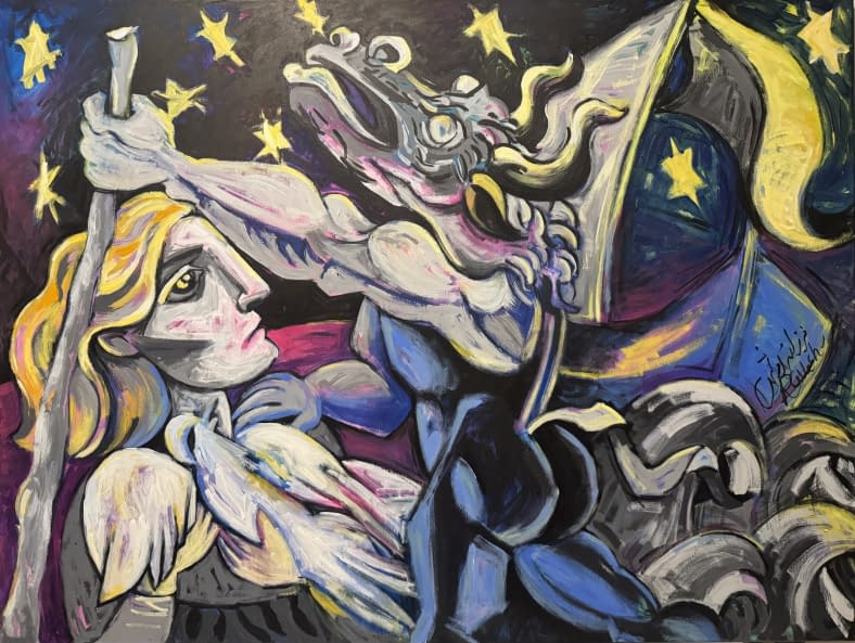 Foto 1 des Kunstwerks "Frau, Leben, Freiheit" von Ravesh auf art24