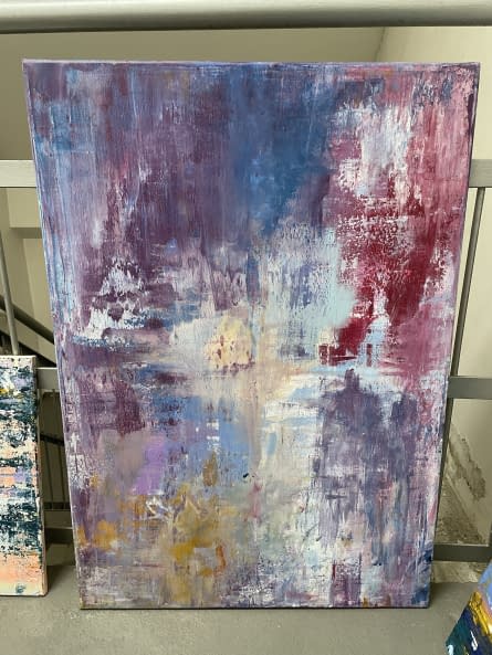 Foto 1 des Kunstwerks "Abstrakte Malerei London Bridge 50x70X1,5 a" von EliaOmen auf art24