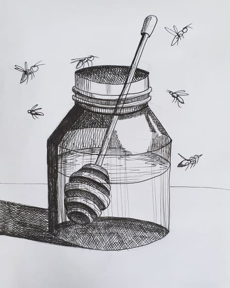 Image 1 of the artwork "Honey bee" by Anna Marrero on art24