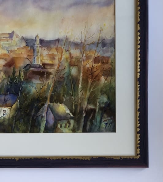 Image 1 of the artwork "Soproni Látkép/ Blick auf Sopron" by Tibor Gáspárdy on art24