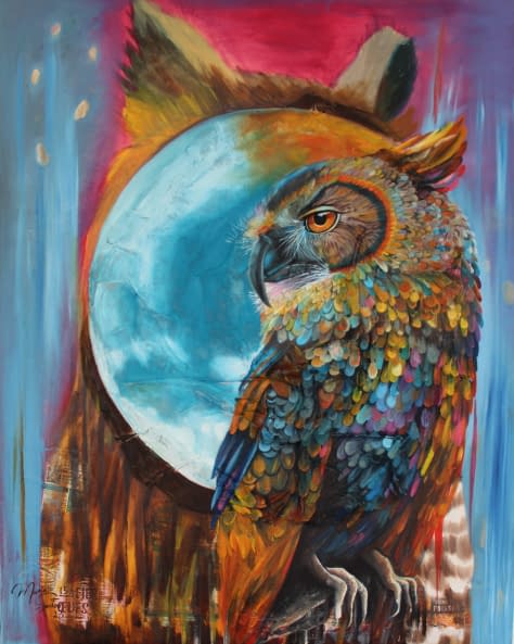 Image 1 of the artwork "Owl archetype" by Maria Santos on art24