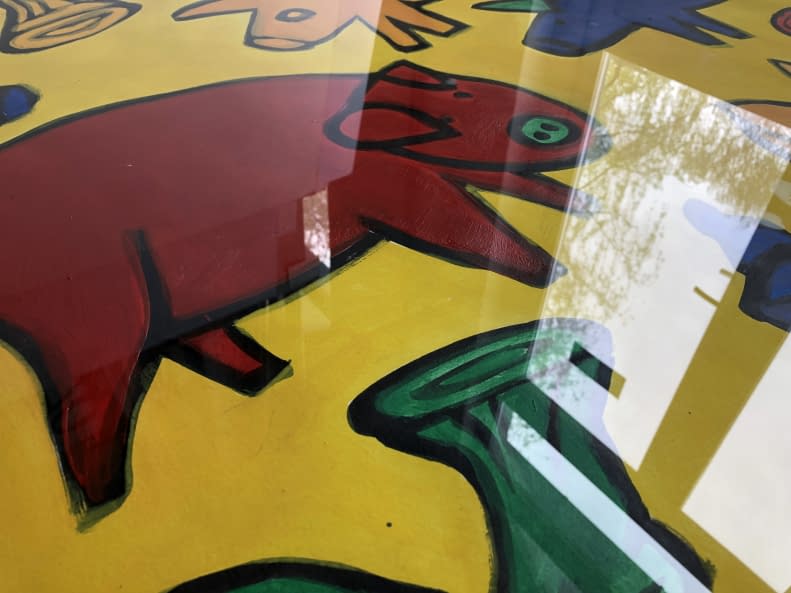 Image 1 of the artwork "Verliebtes Schwein/ Szerelmes Disznó (Zella- Mehlis)" by István efZámbó on art24