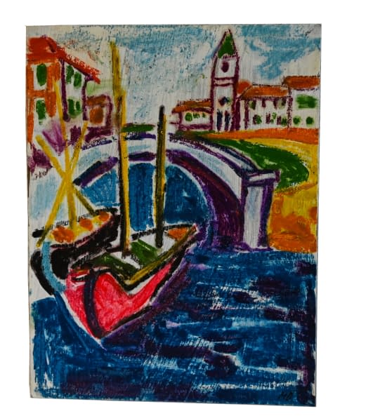 Image 1 of the artwork "Am Hafen" by Milena Biblikova on art24