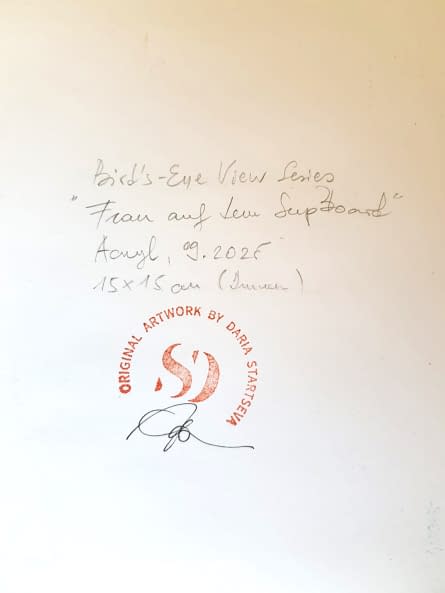 Foto 1 des Kunstwerks "Frau auf dem Sup Board" von Daria Startseva auf art24