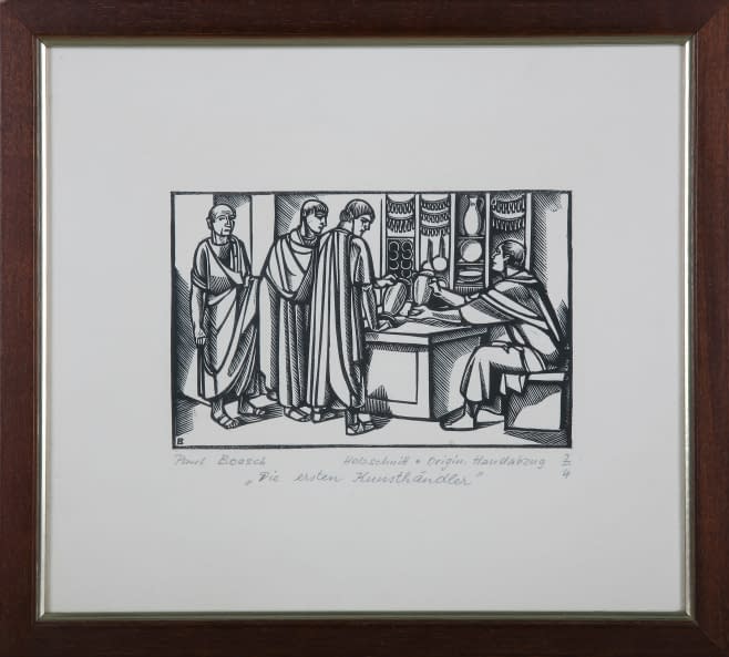 Foto 1 des Kunstwerks "Die ersten Kunsthändler" von Paul Boesch auf art24