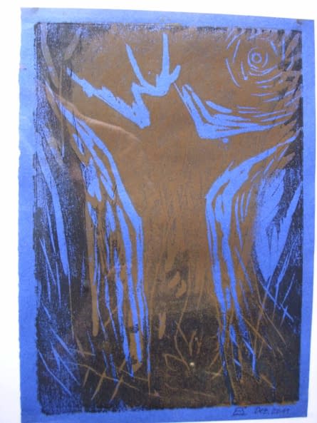 Image 1 of the artwork "Zyklus "Pappeln am Mechower See"" by Ebba Sakel on art24