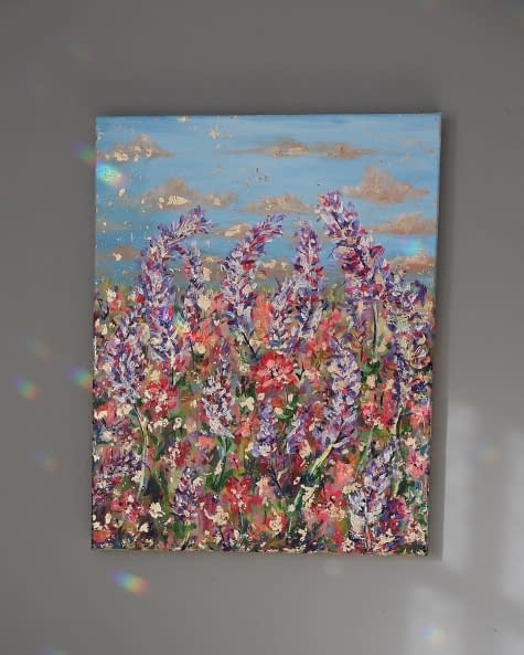 Photo 1 de l'œuvre "Goldene Blüten im Sonnenlicht" par Julia Dorofeeva sur art24