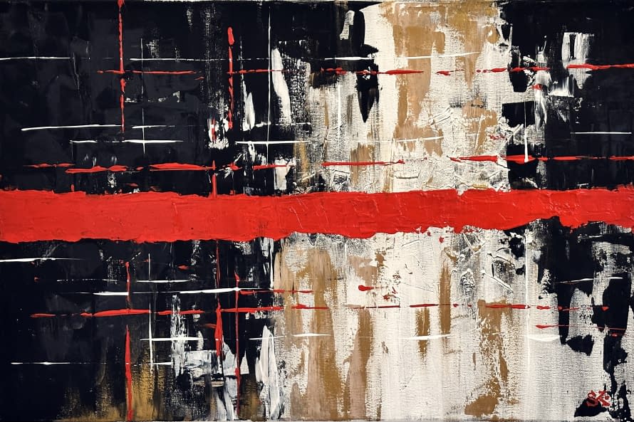 Image 1 of the artwork "Red Line" by Slavko Krapka on art24