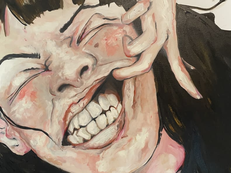 Foto 1 des Kunstwerks "Mädchen zeigt Zähne" von Lara Korella auf art24