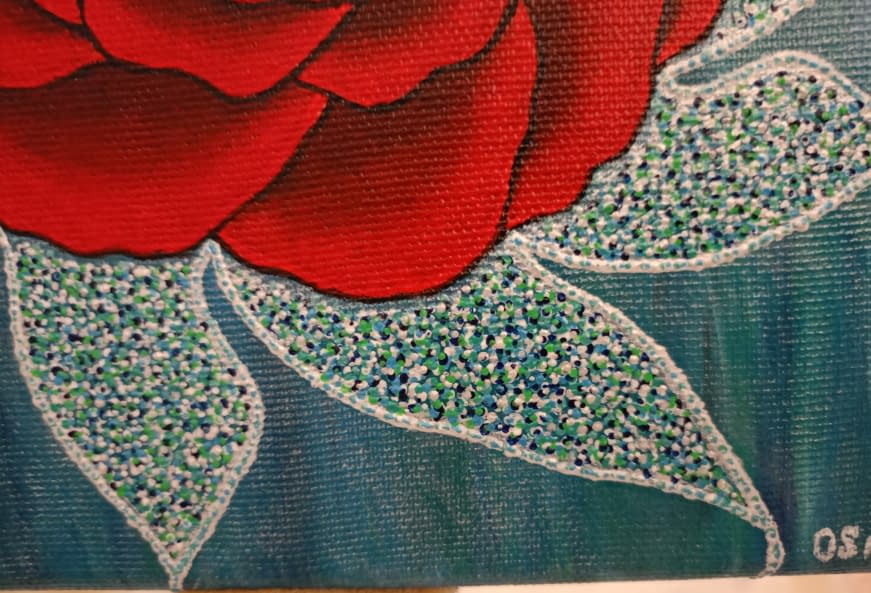 Photo 1 de l'œuvre "Little-Rose (Beads)" par Olha Nazarenko sur art24