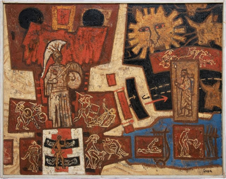 Foto 1 des Kunstwerks "Bitva u Marathónu (dt. Schlacht bei Marathon)" von Ivan (Ivo) Sedliský auf art24