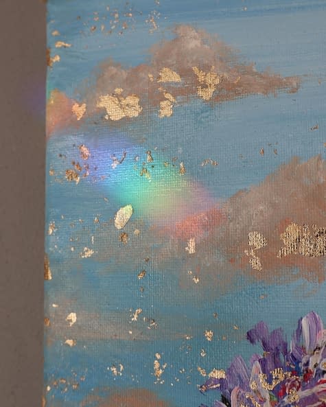 Photo 1 de l'œuvre "Goldene Blüten im Sonnenlicht" par Julia Dorofeeva sur art24