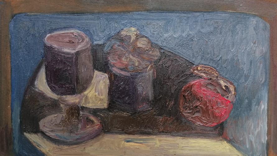 Photo 1 de l'œuvre "Stillleben mit Kelch" par Karin Zorn sur art24