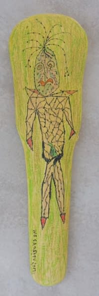 Photo 1 de l'œuvre "Deckel eines Geigenkastens" par Wo Sarazen sur art24
