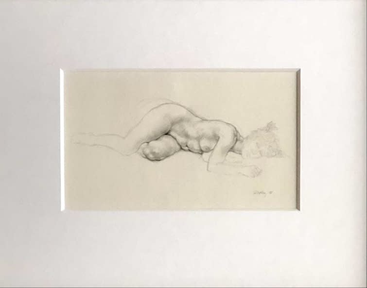 Image 1 of the artwork "Fekvő Akt/Liegender Akt" by Ruttkay Sándor on art24