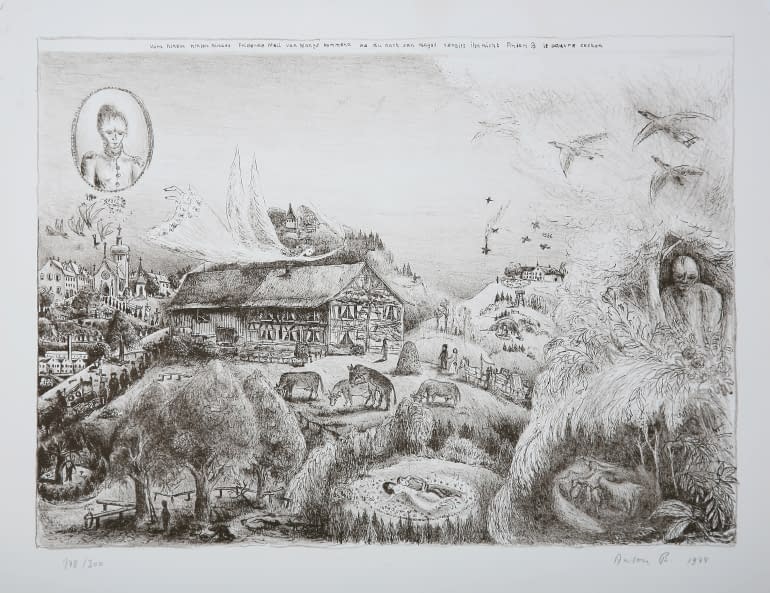 Foto 1 des Kunstwerks "Vorn hinein hinten hinaus… 178/300" von Anton Bernhardsgrütter auf art24