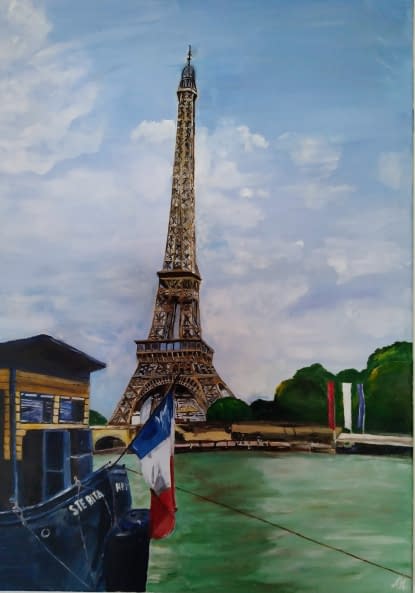 Foto 1 des Kunstwerks "La Tour Eiffel" von Annette Irma Matzelle (AM) auf art24