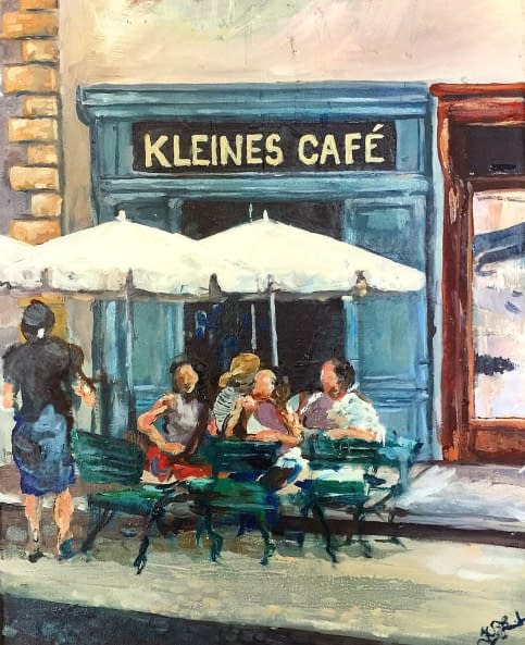 Foto 1 des Kunstwerks "Kleines Cafè" von Judit Flamich auf art24