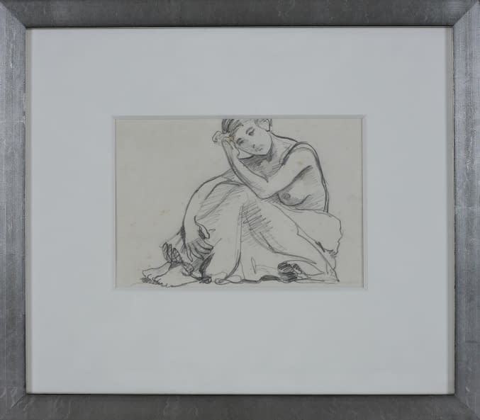 Image 1 of the artwork "Sitzende junge Frau" by Arthur Joseph Guéniot on art24